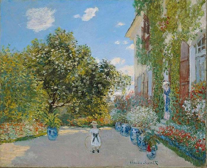 Claude Monet The Artist's House at Argenteuil